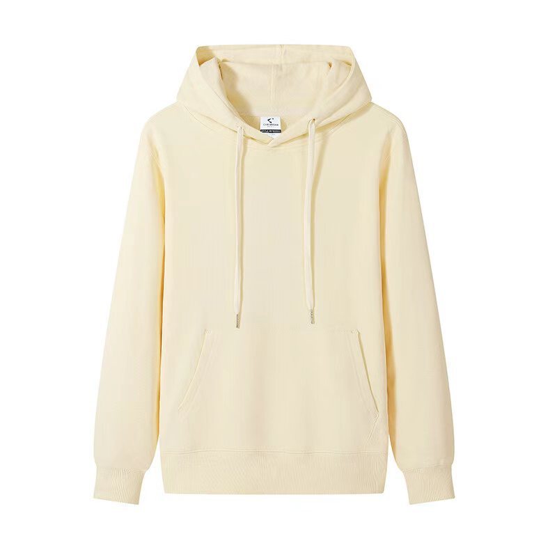 Hoodie en pur coton de 300g, entièrement en laine de coton, à capuche.