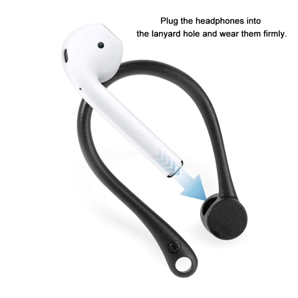 Crochets d'oreille (2) mini antichute pour casques Bluetooth avec support pour écouteurs pour AirPods 1, 2 et 3