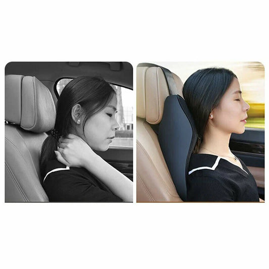 Appuie-tête de siège d'auto en mousse à mémoire de forme 3D, oreiller pour la tête et le cou, soulagement de la douleur au cou, support de cou pour voyages, tissu en maille respirante, accessoires de voiture.