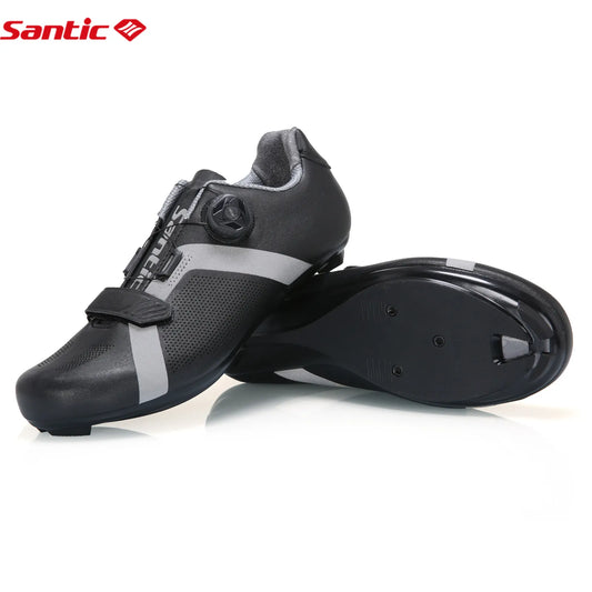 Chaussures de cyclisme Santic Unisex à Verrouillage Automatique KS20019 Route Imperméable Réglable Résistant