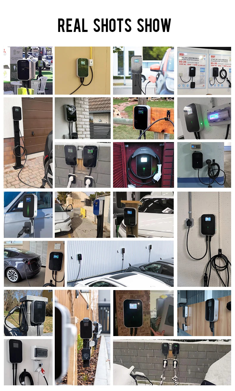 Meilleure station de recharge pour véhicules électriques 32 A Wallbox Pile 7 kW type 2 Chargeur EV