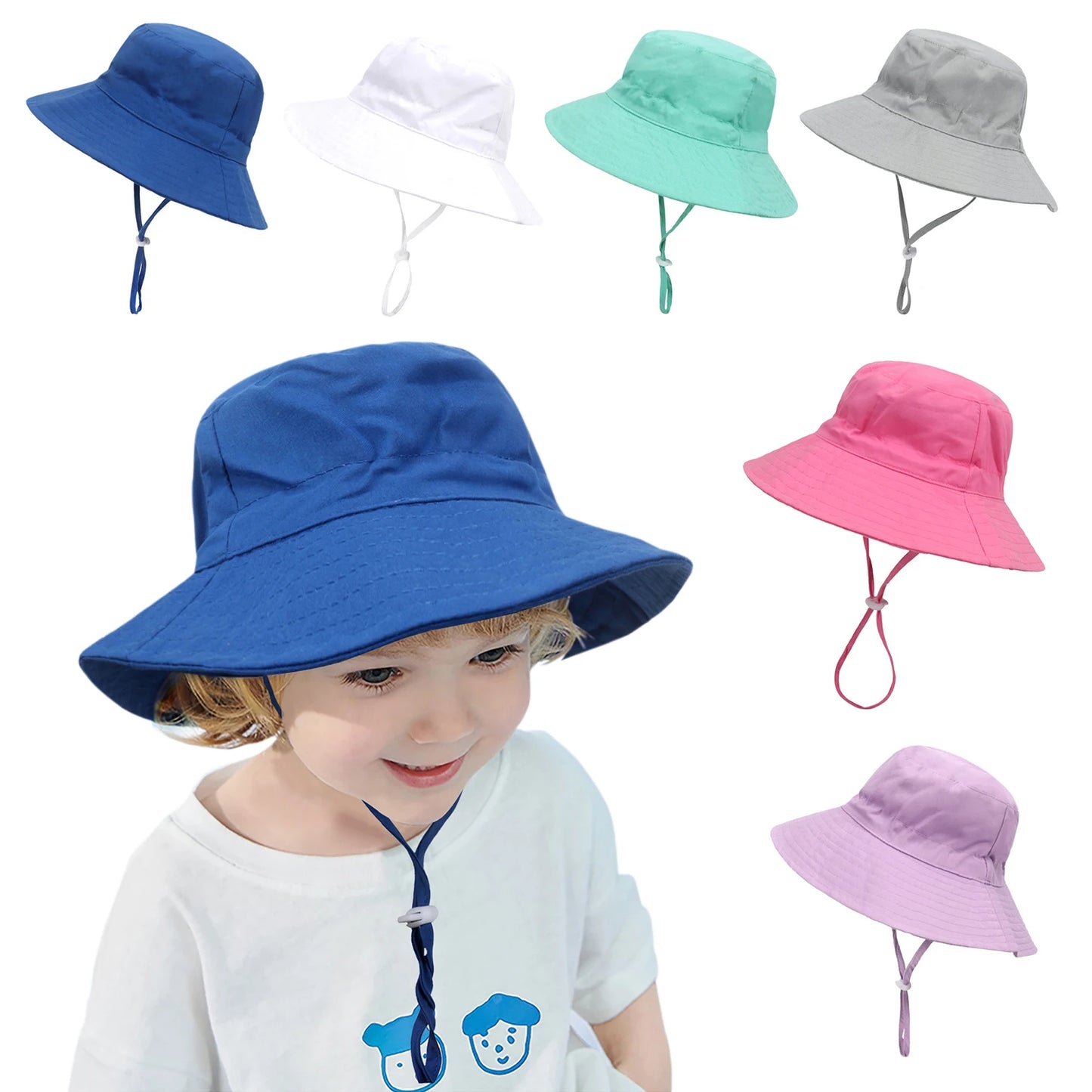 Chapeau d’été pour bébé avec protection UV, tailles XS, M, L. Chapeau bob pour enfants, filles et garçons, pour l’extérieur, la plage, style Panama. Casquette bob pour tout-petits et nourrissons.