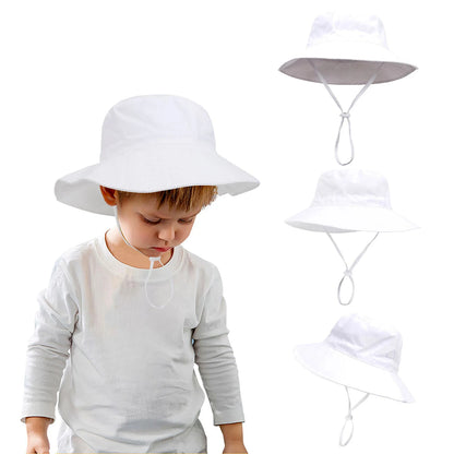 Chapeau d’été pour bébé avec protection UV, tailles XS, M, L. Chapeau bob pour enfants, filles et garçons, pour l’extérieur, la plage, style Panama. Casquette bob pour tout-petits et nourrissons.