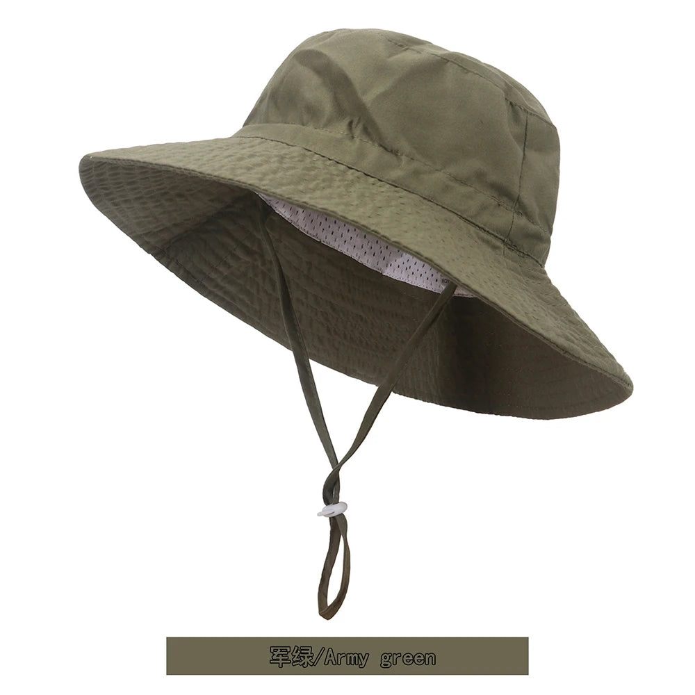 Chapeau d’été pour bébé avec protection UV, tailles XS, M, L. Chapeau bob pour enfants, filles et garçons, pour l’extérieur, la plage, style Panama. Casquette bob pour tout-petits et nourrissons.