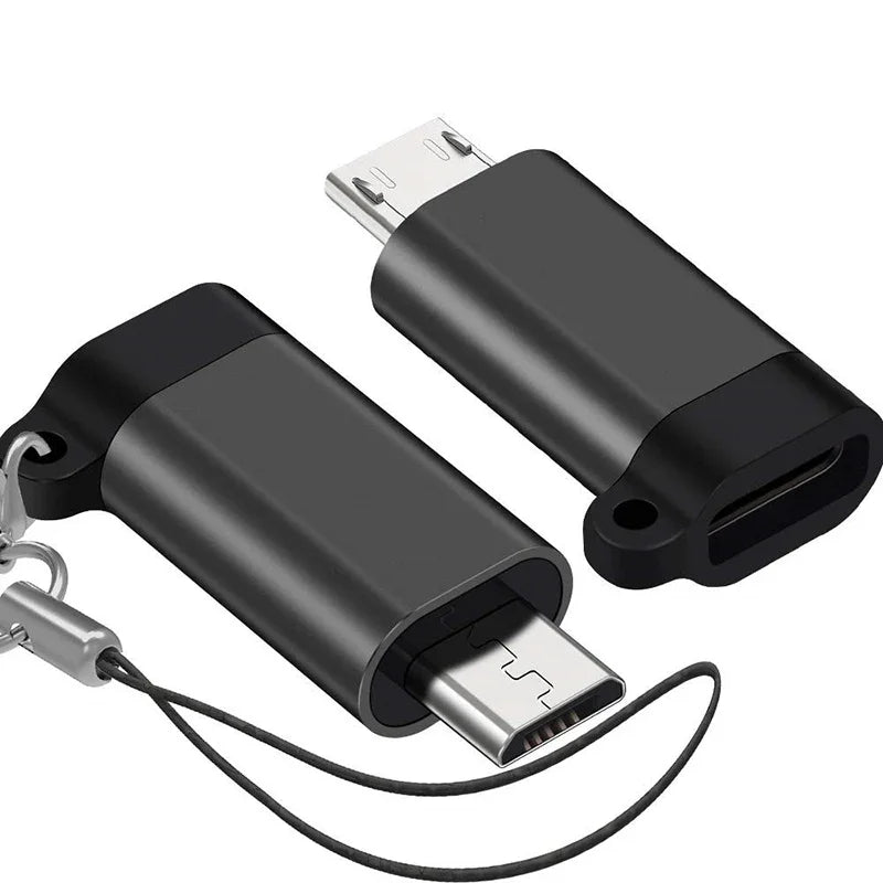 Adaptateur USB Type-C : converti Micro USB femelle en USB-C mâle pour les câbles de charge et de transfert de données Xiaomi et Samsung.