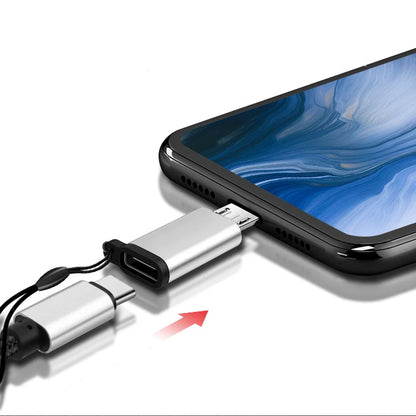 Adaptateur USB Type-C : converti Micro USB femelle en USB-C mâle pour les câbles de charge et de transfert de données Xiaomi et Samsung.