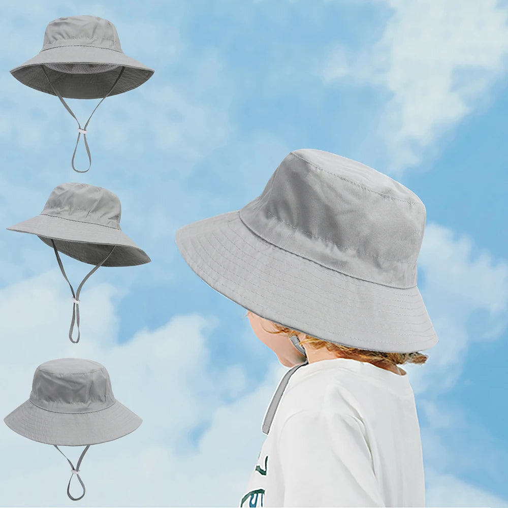 Chapeau d’été pour bébé avec protection UV, tailles XS, M, L. Chapeau bob pour enfants, filles et garçons, pour l’extérieur, la plage, style Panama. Casquette bob pour tout-petits et nourrissons.