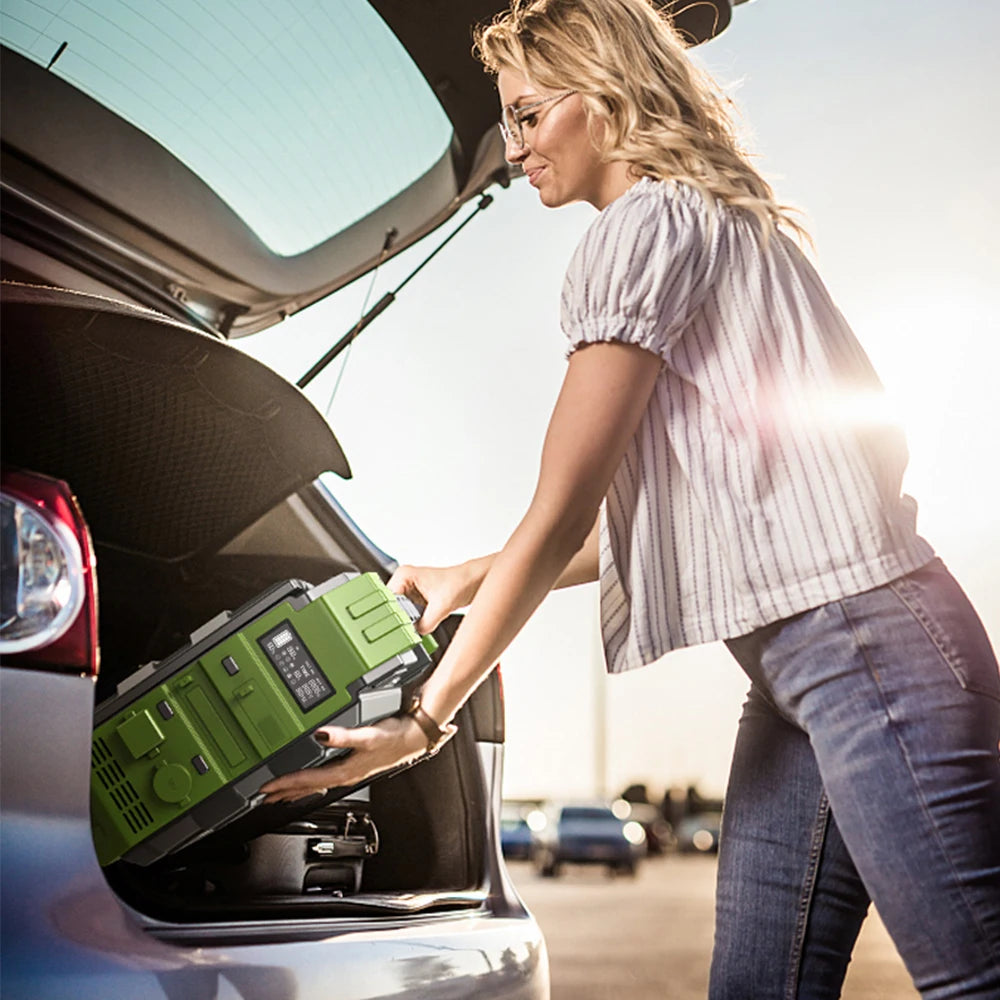 Alimentation énergétique de stockage solaire pour charge extérieure de 600 W, station d'alimentation mobile portable.