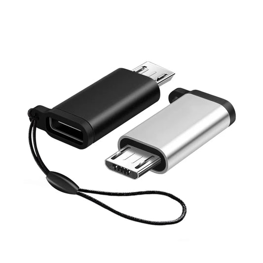 Adaptateur USB Type-C : converti Micro USB femelle en USB-C mâle pour les câbles de charge et de transfert de données Xiaomi et Samsung.