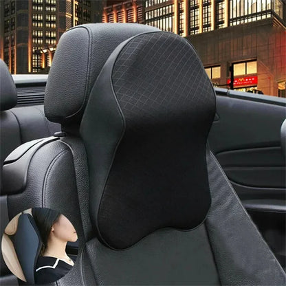 Appuie-tête de siège d'auto en mousse à mémoire de forme 3D, oreiller pour la tête et le cou, soulagement de la douleur au cou, support de cou pour voyages, tissu en maille respirante, accessoires de voiture.