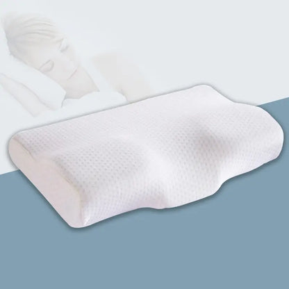 Oreiller orthopédique en mousse à mémoire de forme pour lit, protection du cou, mousse à mémoire de forme à rebond lent, oreiller en forme de papillon, santé cervicale