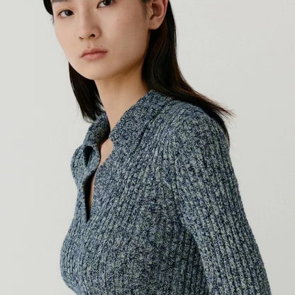 Tricot uni en grosse laine pour femmes