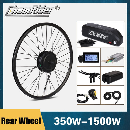 Kit de moteur pour vélo électrique, moteur de moyeu de roue 1500W, kit de vélo électrique 1000W, kit de conversion de vélo électrique 500W, kit de vélo électrique 350W, MXUS 48V20AH